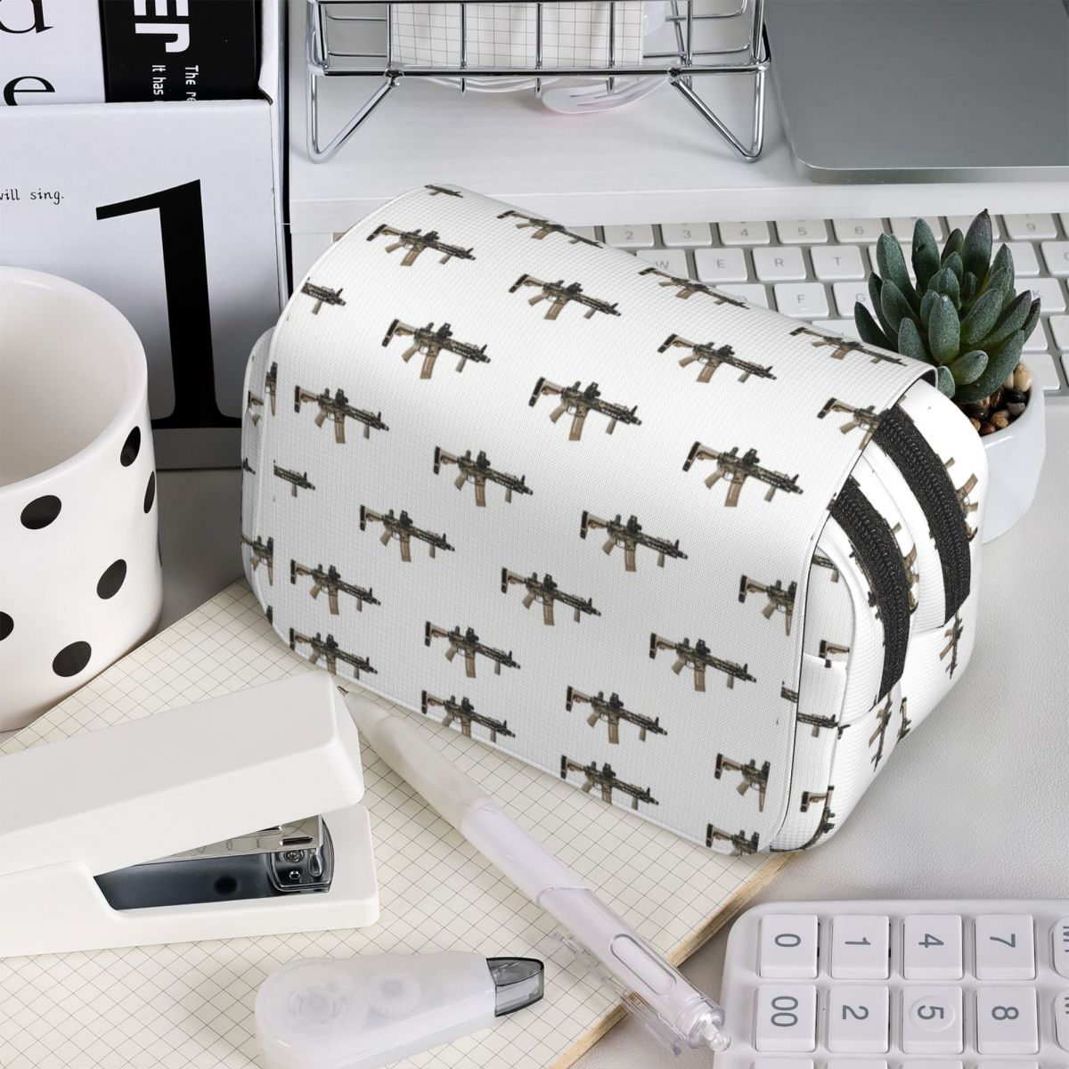 Tan Stationery & Office Supply - Estojo de lápis AR-15 Tan Camo