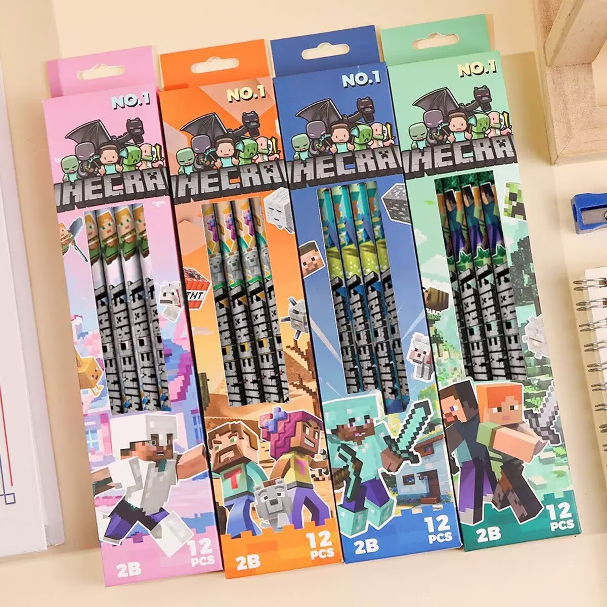 NOVO! Kit com 4-12 Lápis Minec - Stationery Supplier avaliação e preço