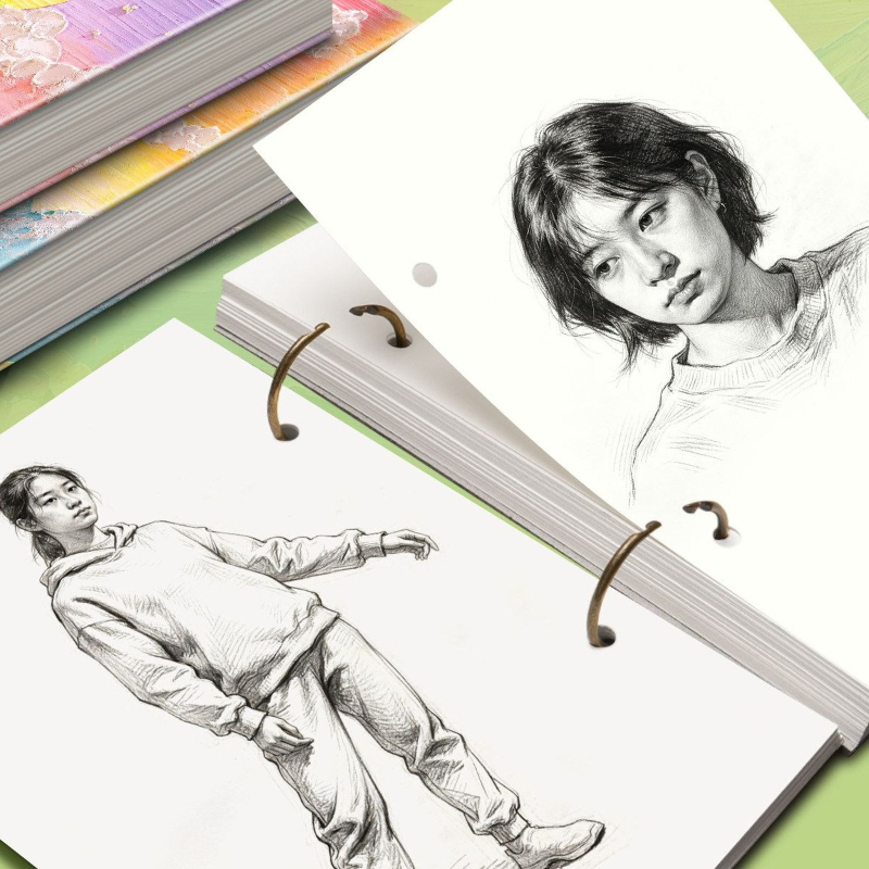 Caderno de desenho A5 com folh - Art Sketchbook Ring avaliação e preço