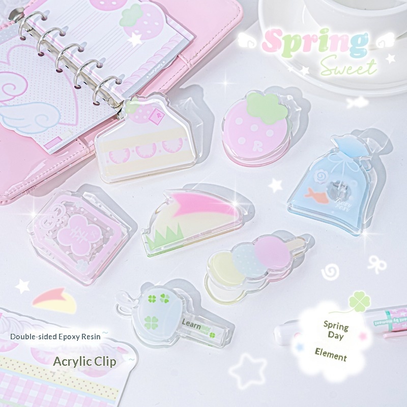 Clipes de Papel Acrílicos Tran - Binder Clip Assorted avaliação e preço