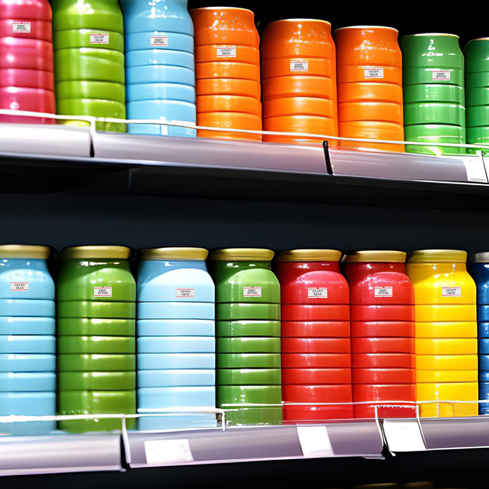 10 rolos de etiquetas de logís - Sticker Label Roll avaliação e preço